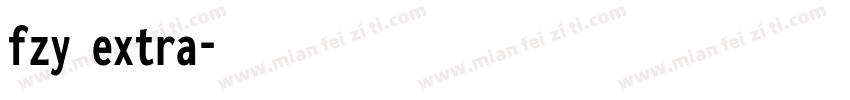 fzy extra字体转换